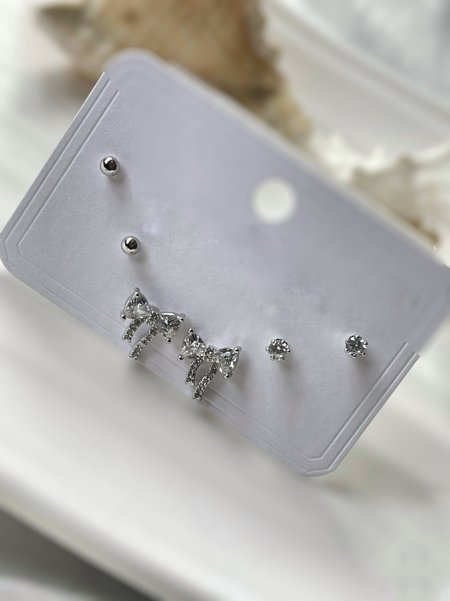 Sterling Stack Earrings Set