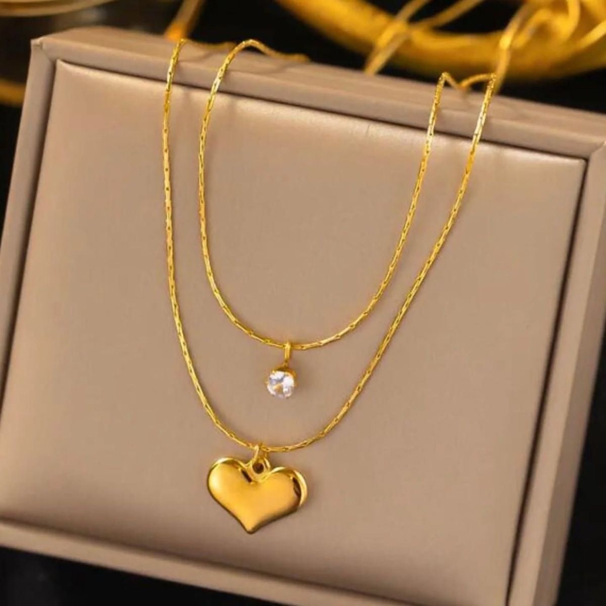 Layered Heart Necklace