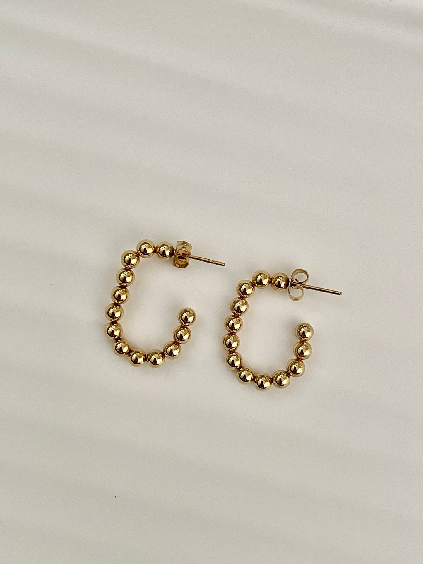 Beaded Hoops