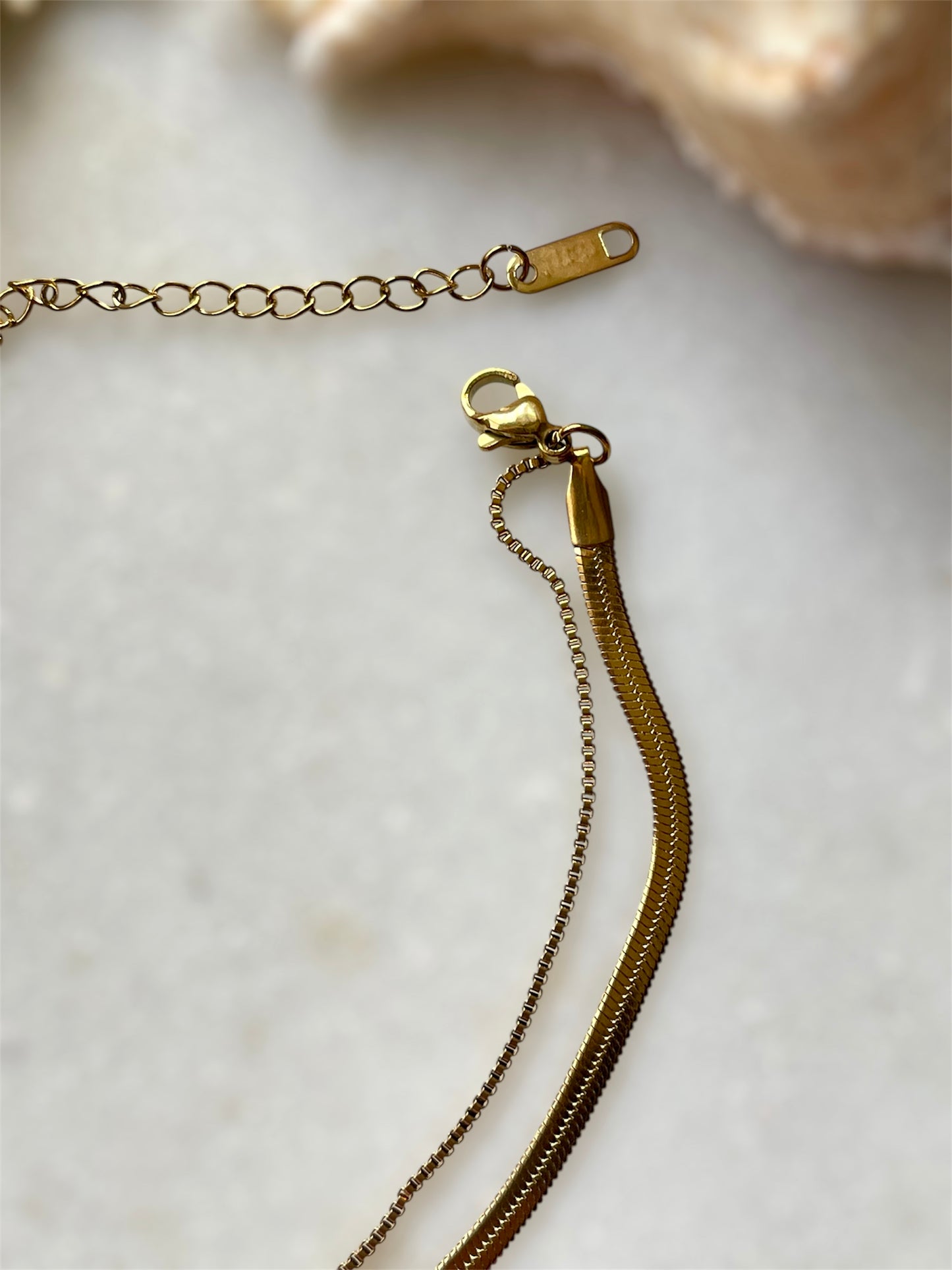 Gold Textured Anklet