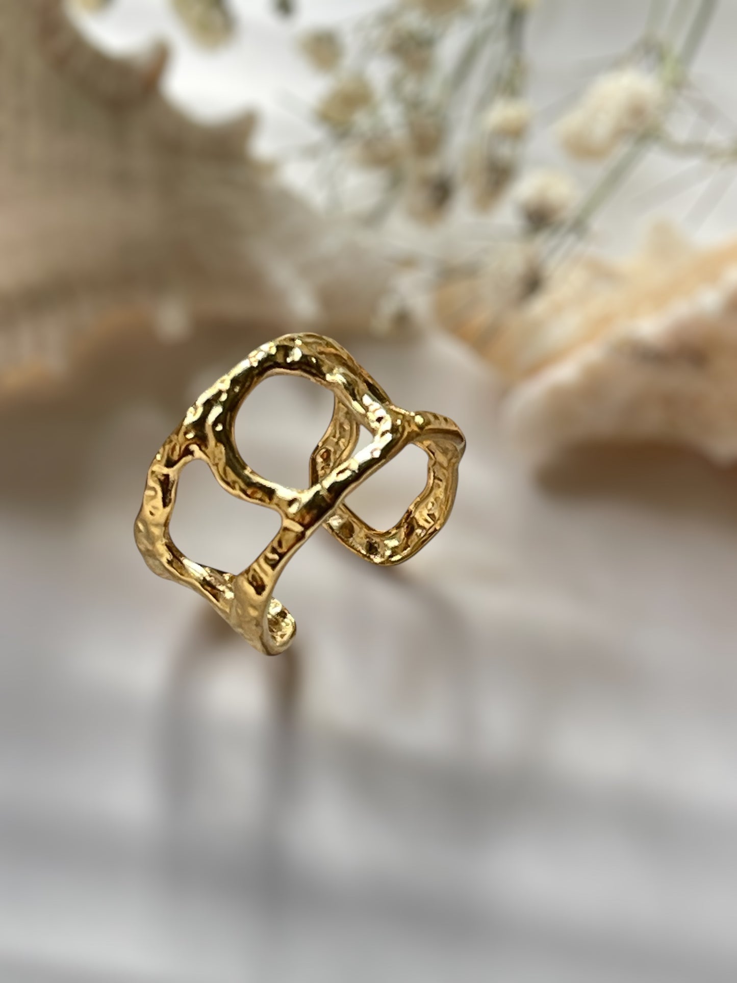 Celestine Halo Ring
