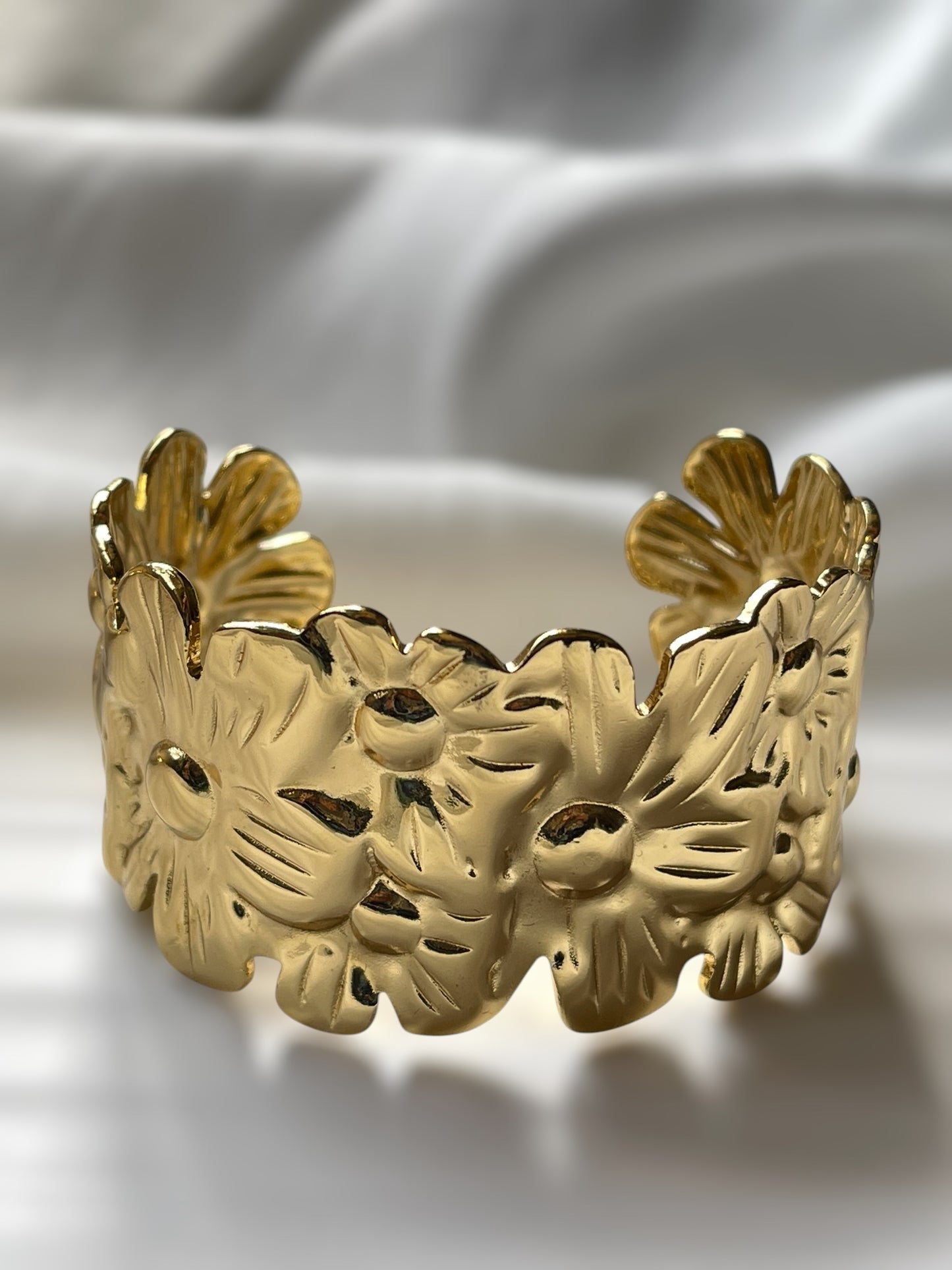 Floral Cuff Bracelet