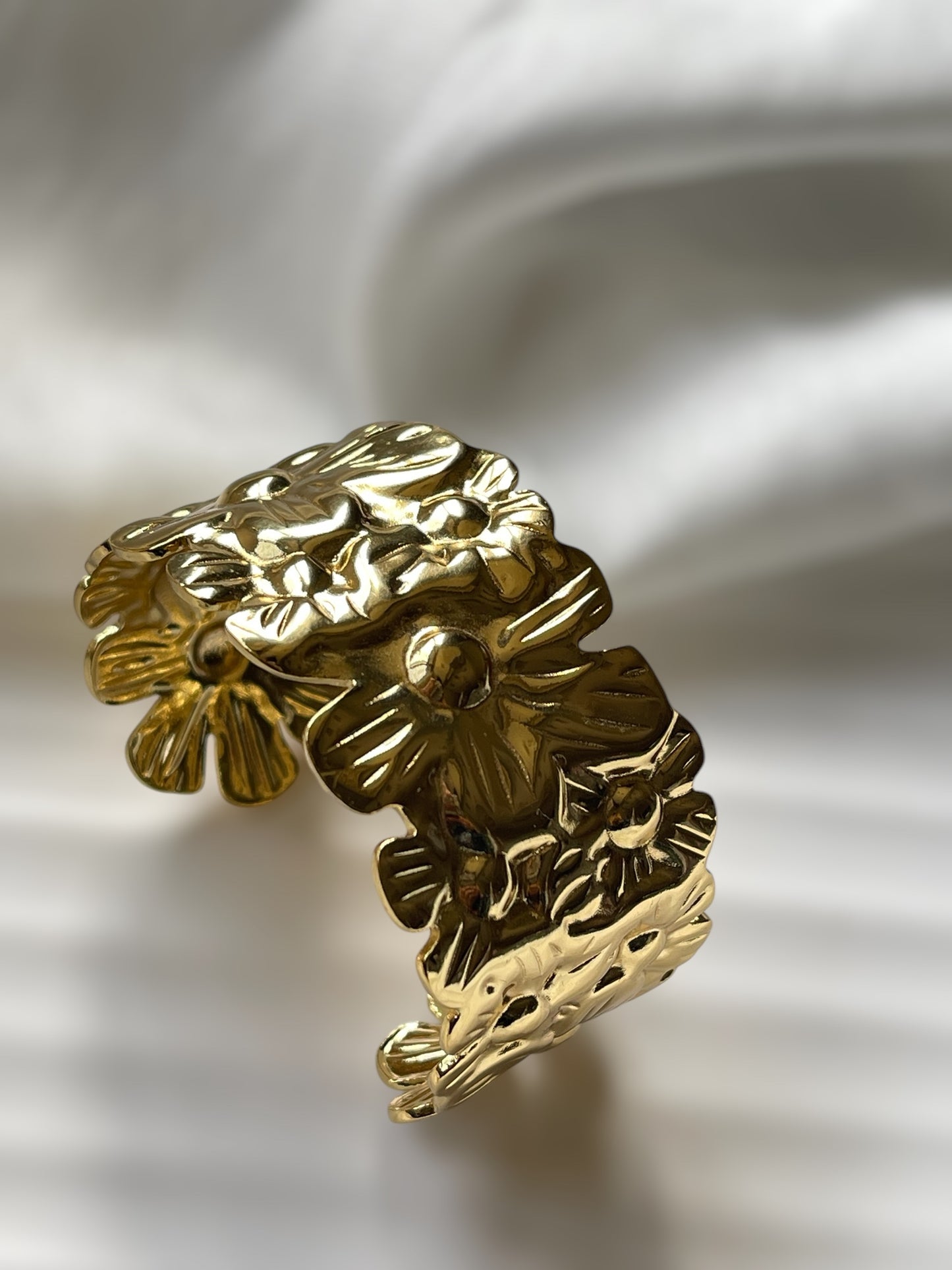 Floral Cuff Bracelet