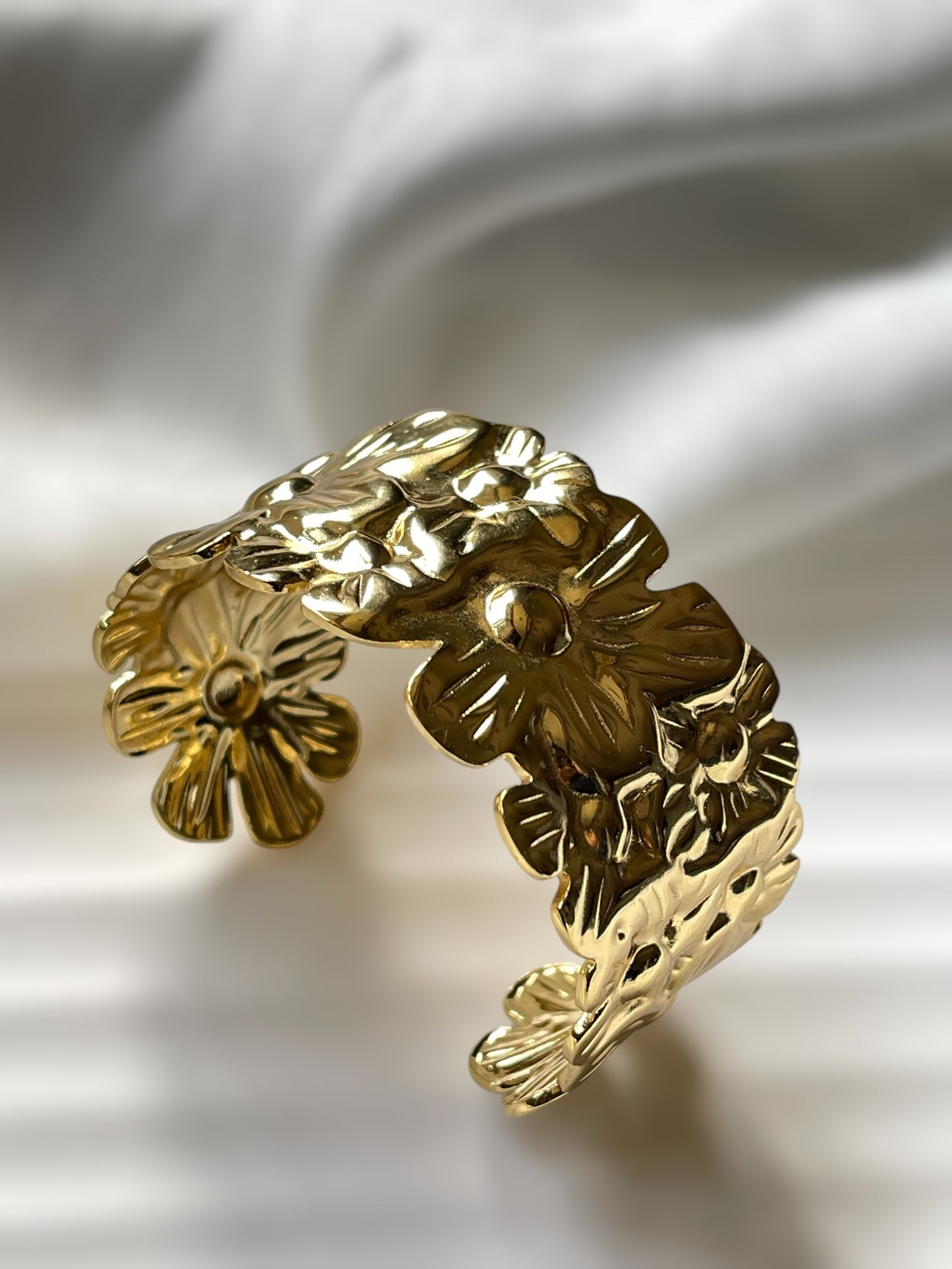 Floral Cuff Bracelet