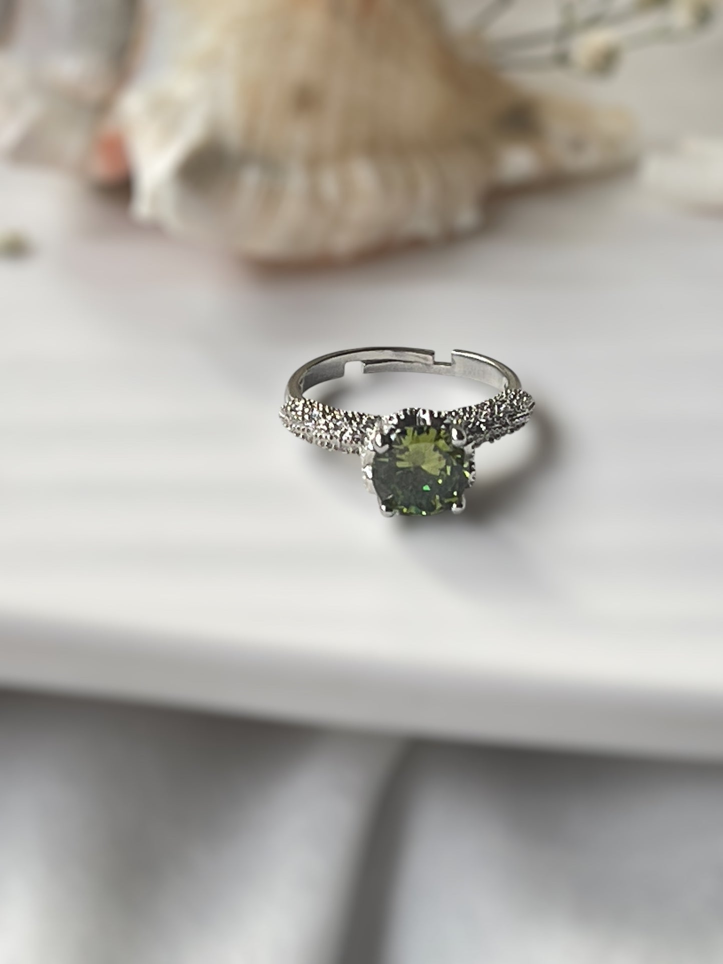 Olive Bloom Ring