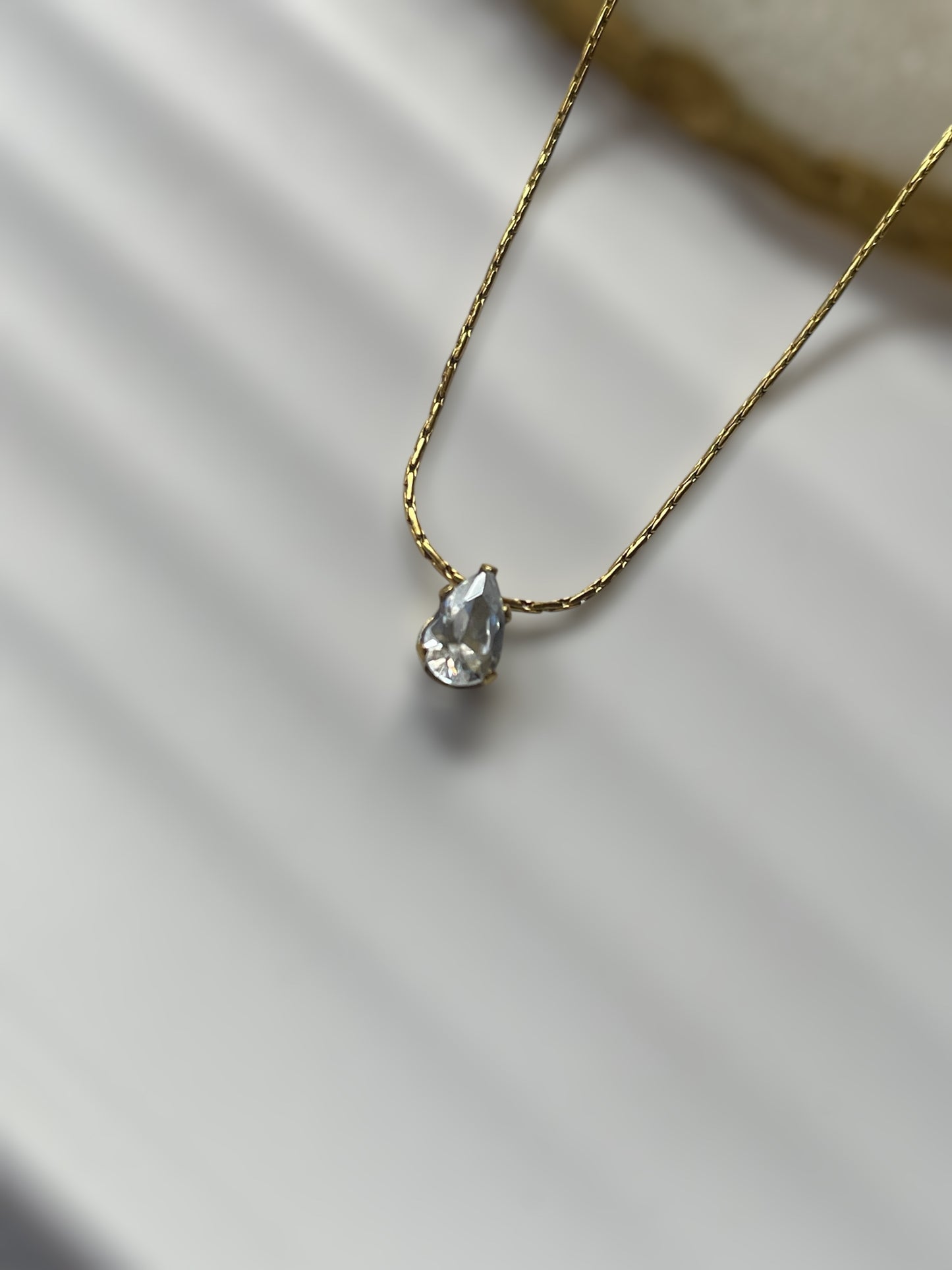 Drop Solitaire Necklace