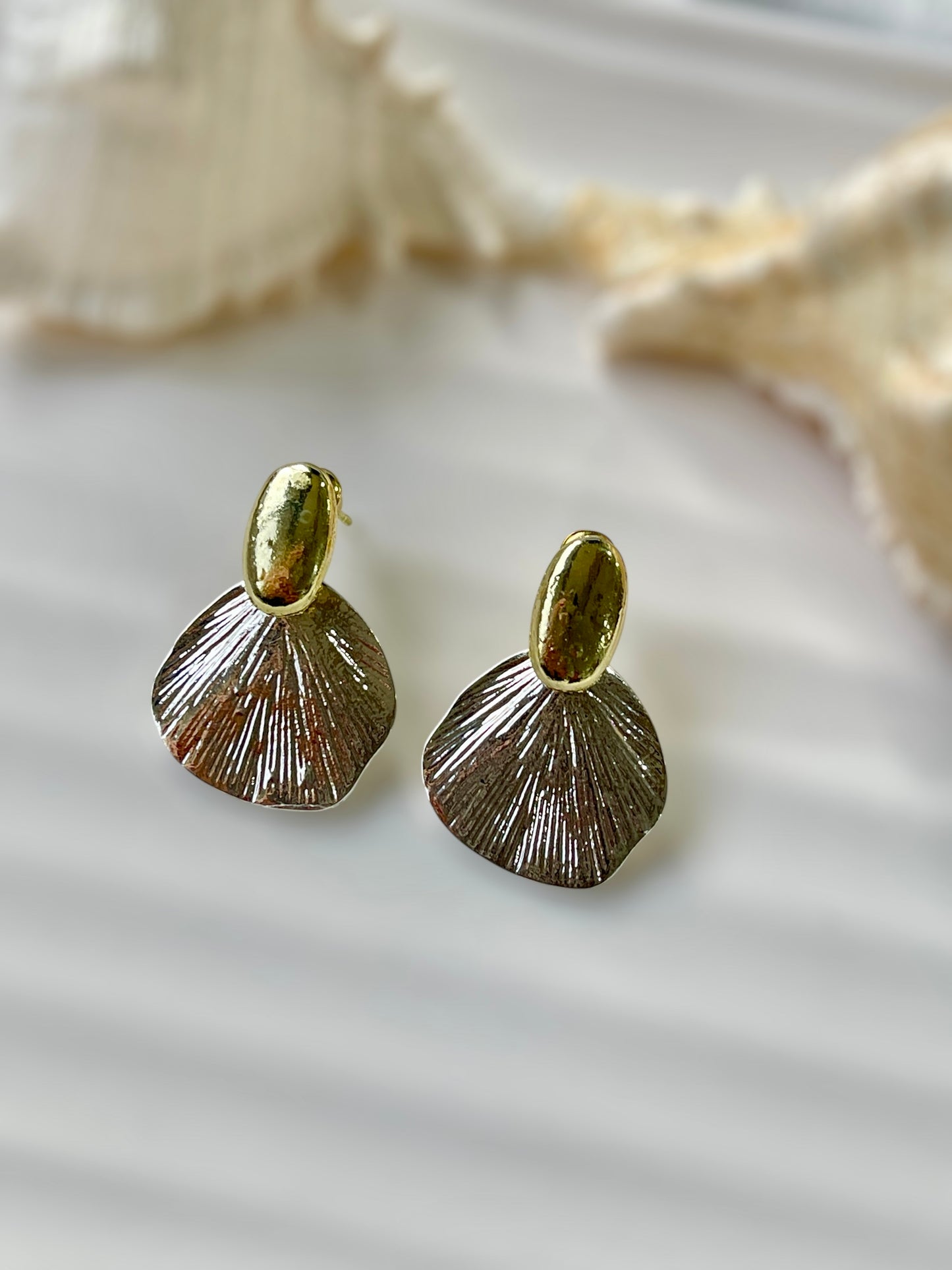 Dual Tone Earrings