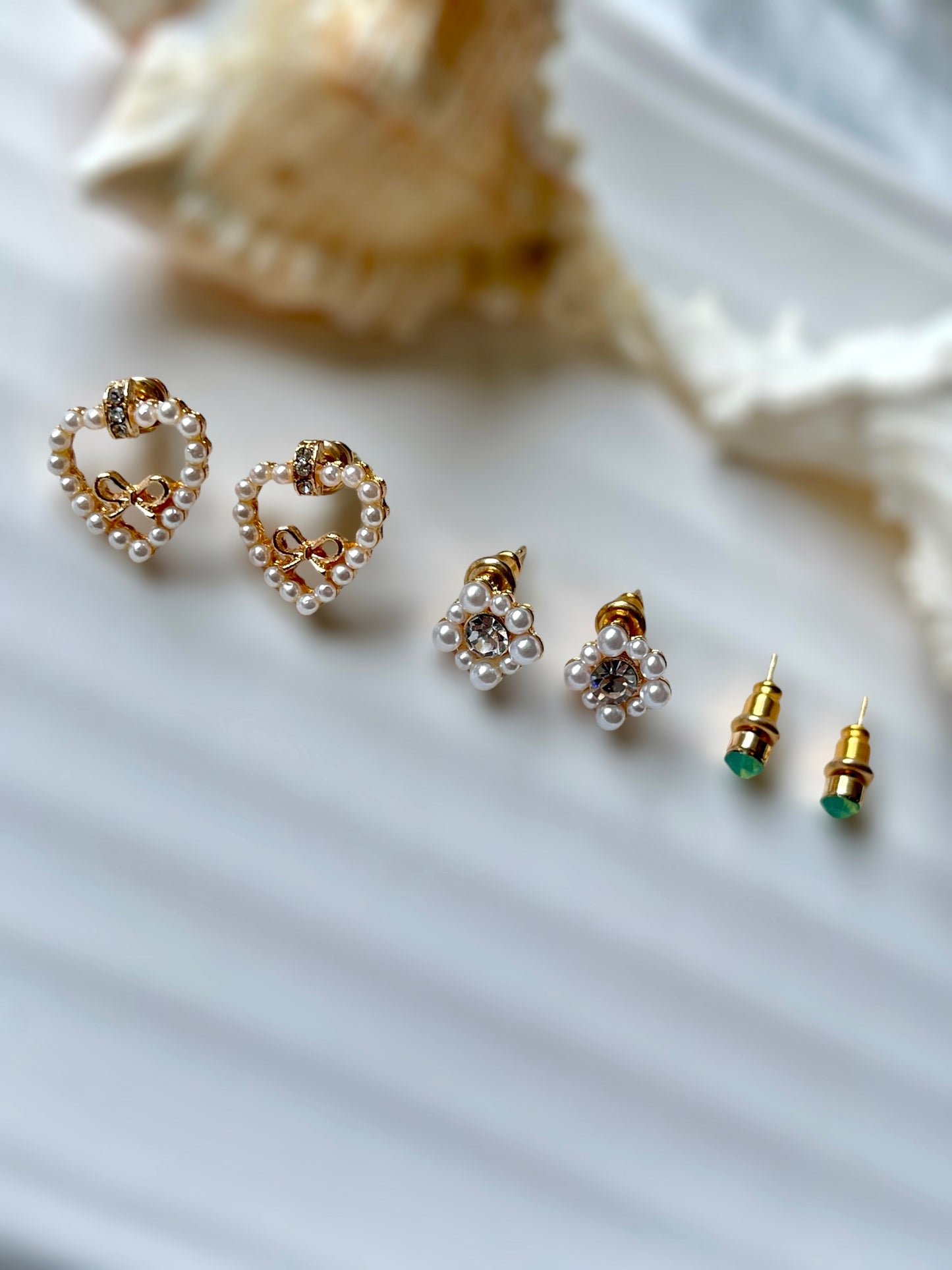 Pearl & Poise Set of 3 Earrings