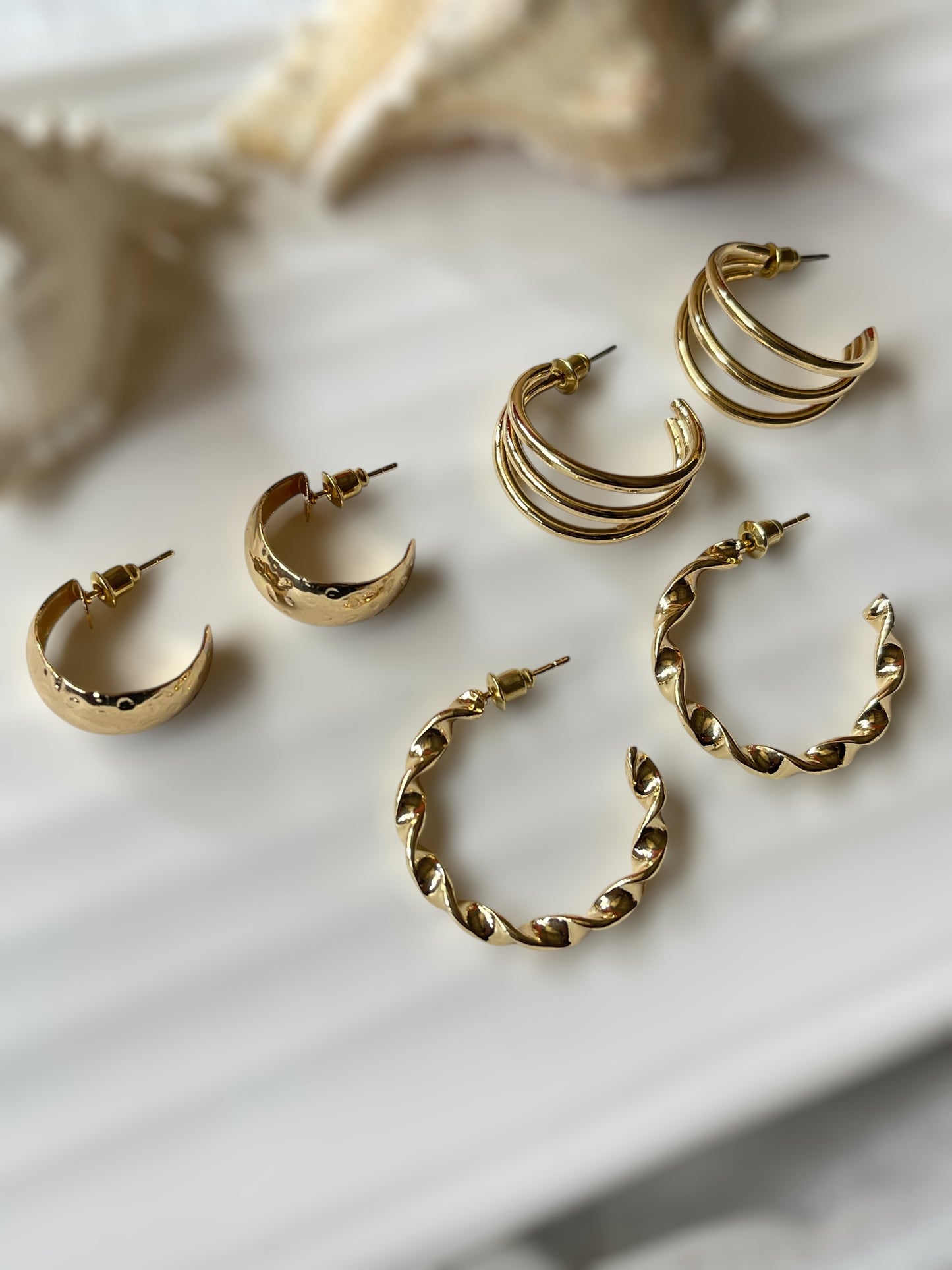Wander Set of 3 Earrings