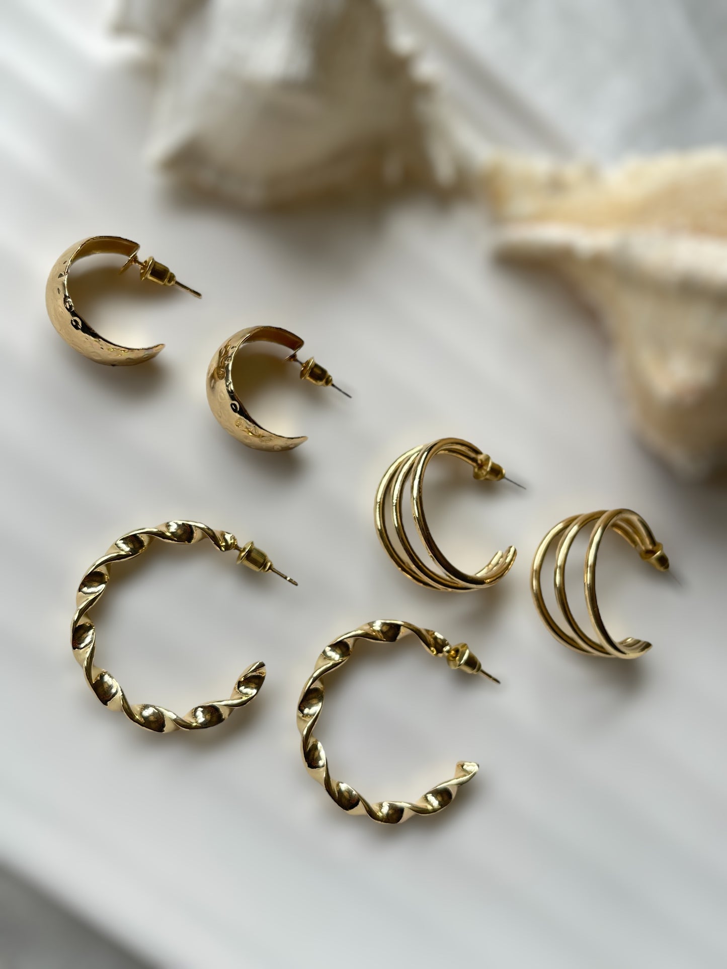 Wander Set of 3 Earrings