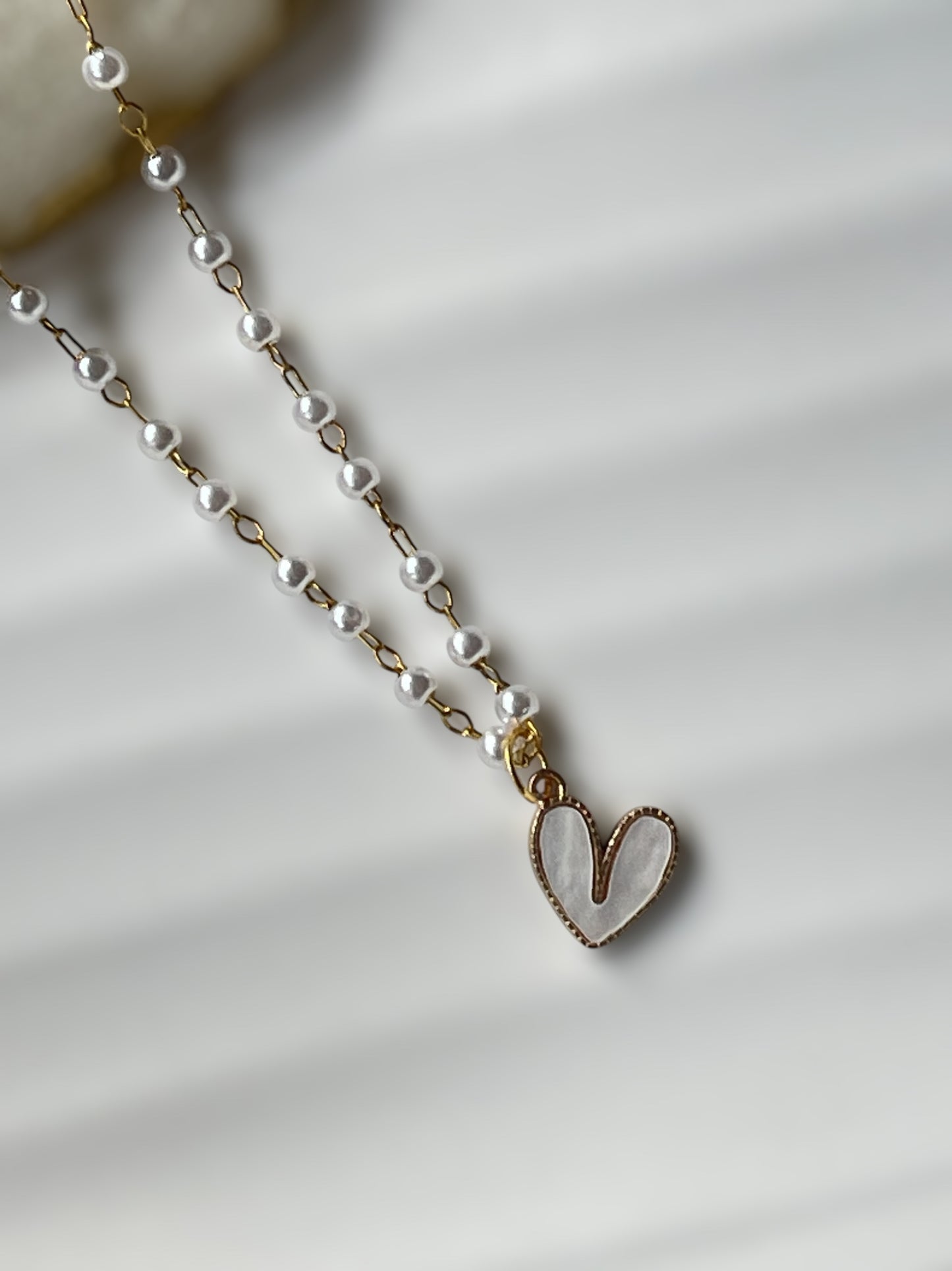 Pearl Heart Necklace