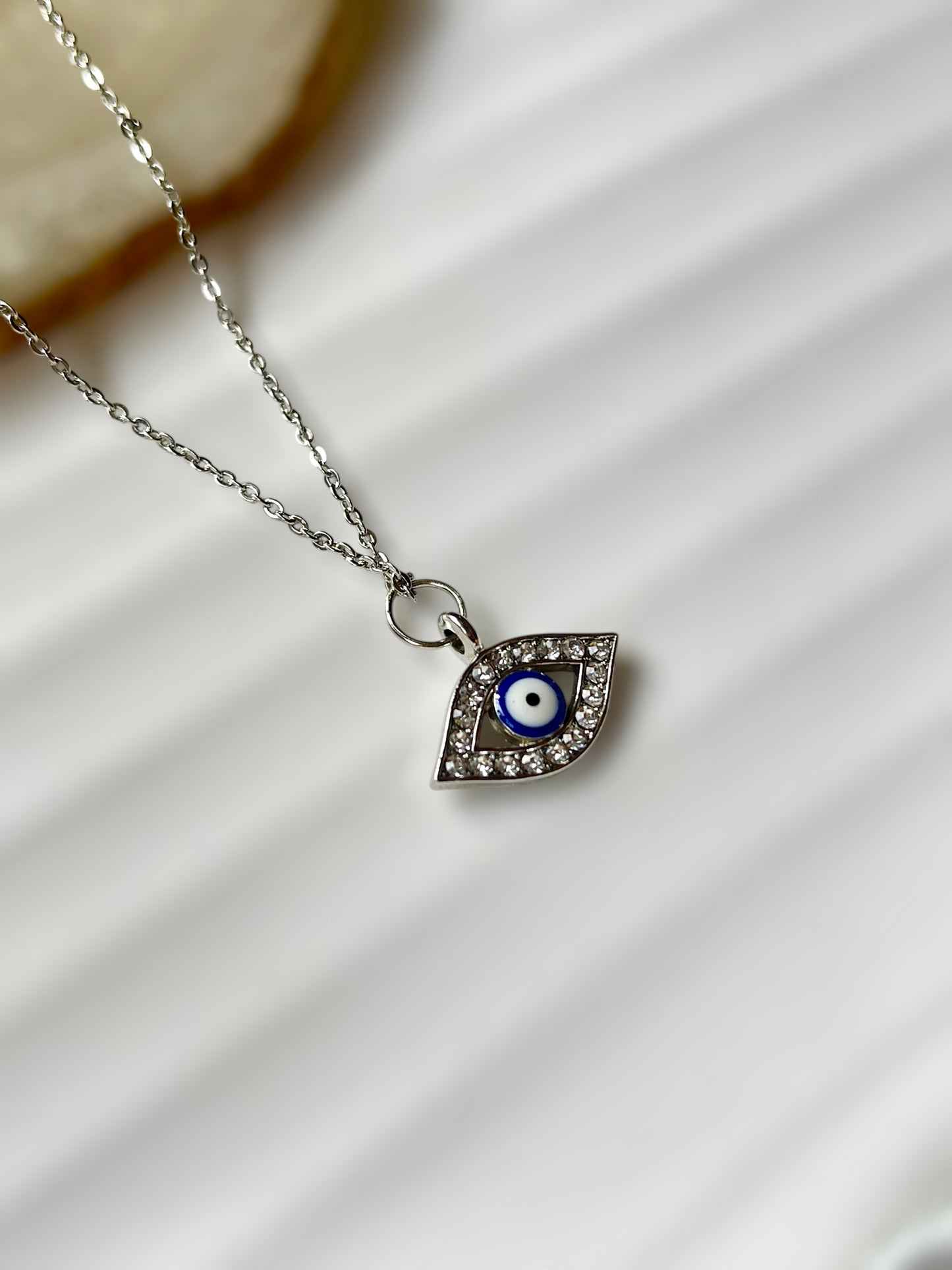 Silver Evil Eye Necklace