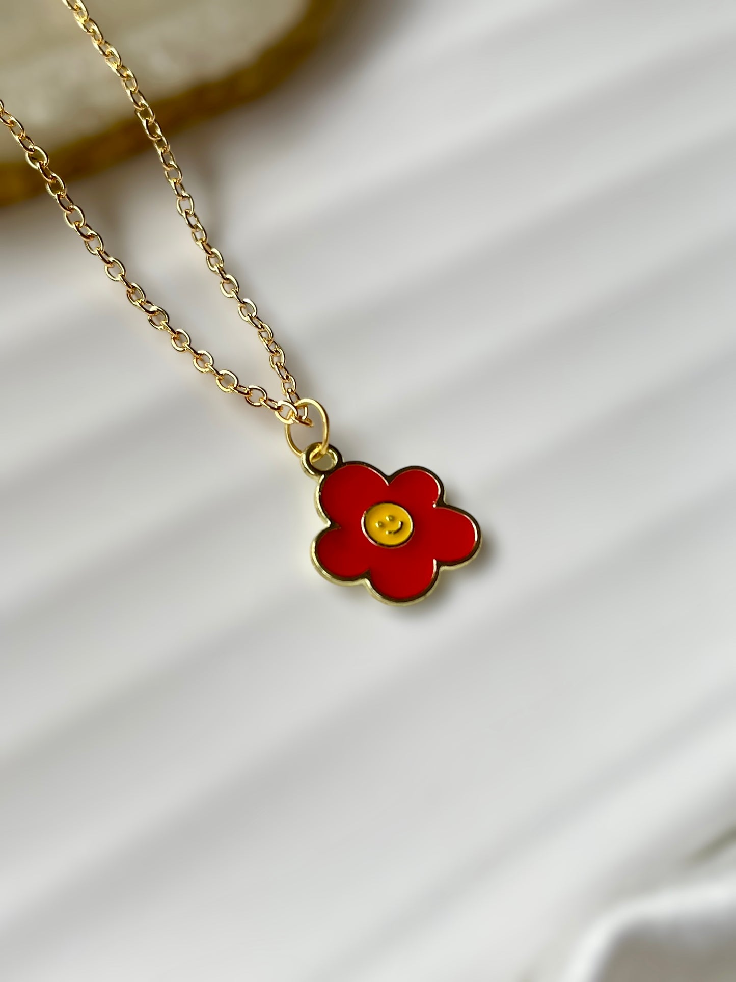 Red Flora Necklace
