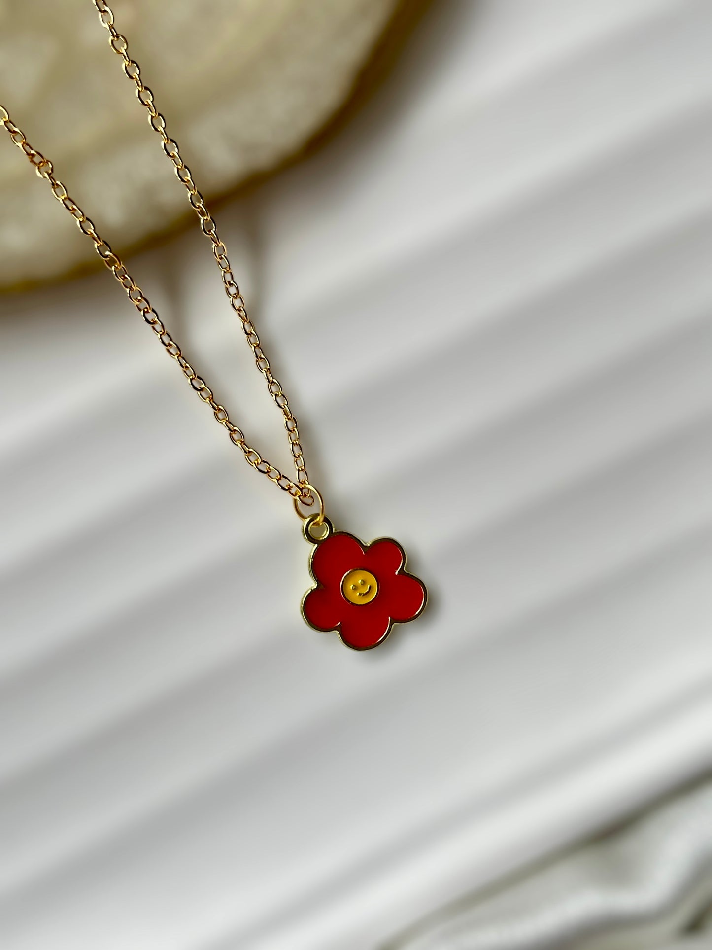 Red Flora Necklace
