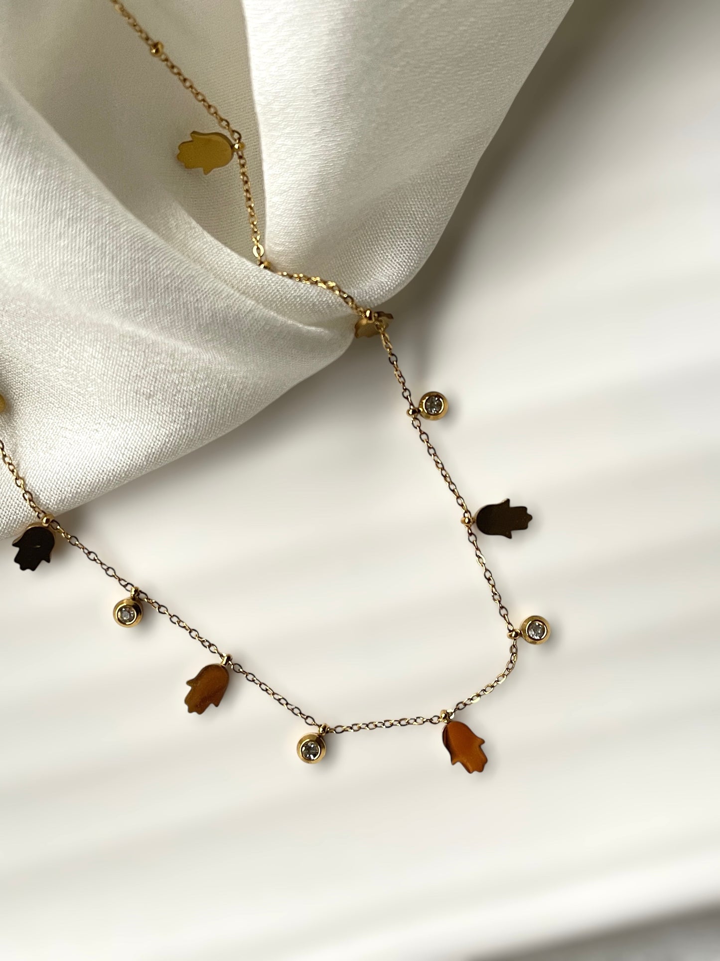 Hamsa Charm Necklace