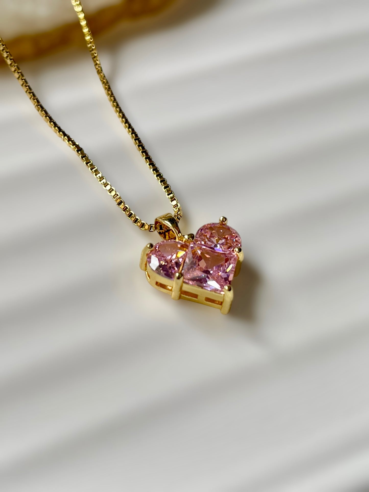 Pink Heart Necklace