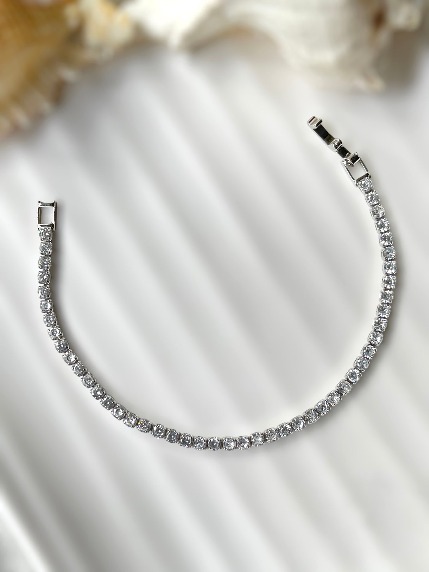 Frosted Tennis Bracelet