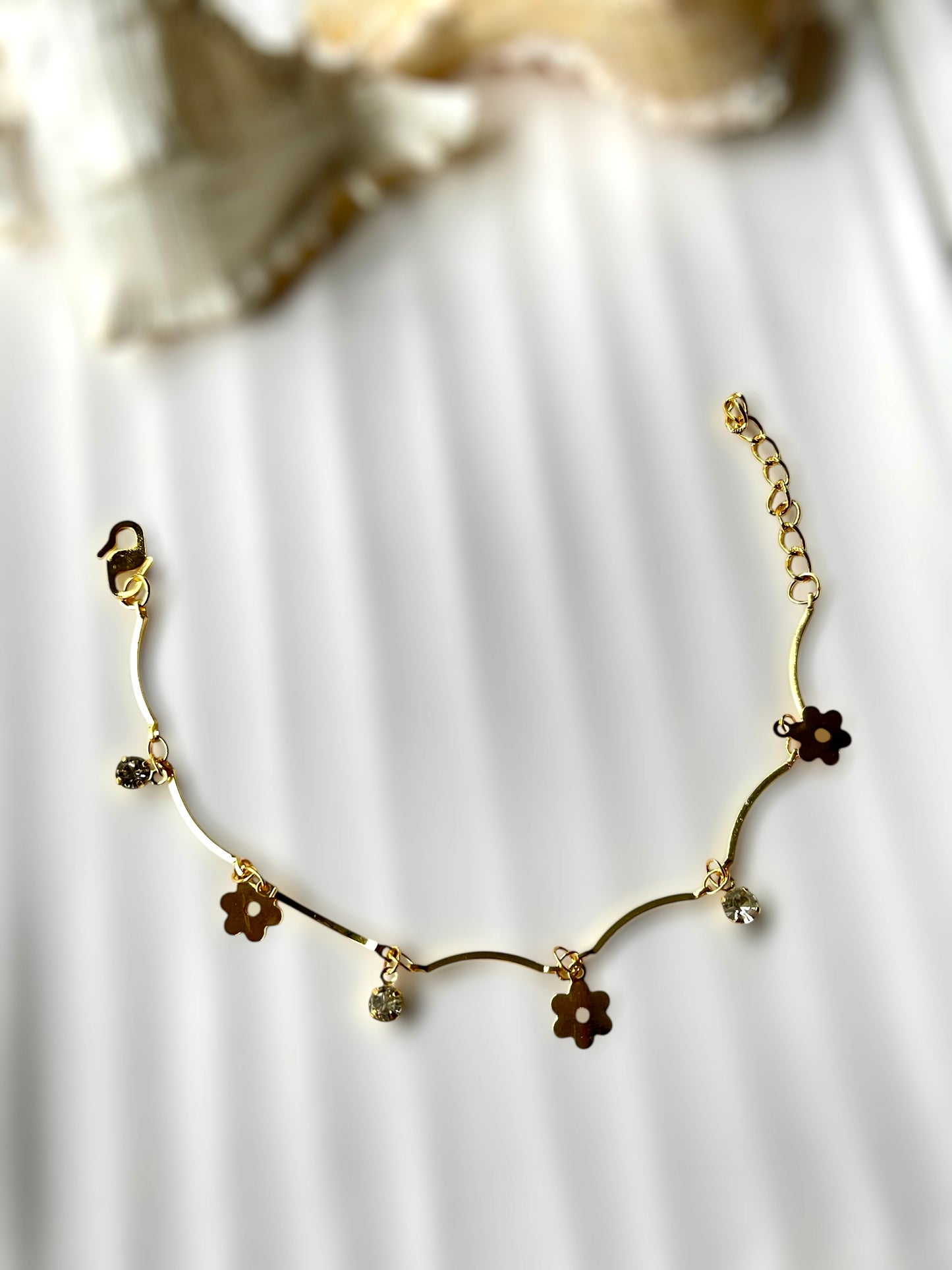 Floral Charm Bracelet