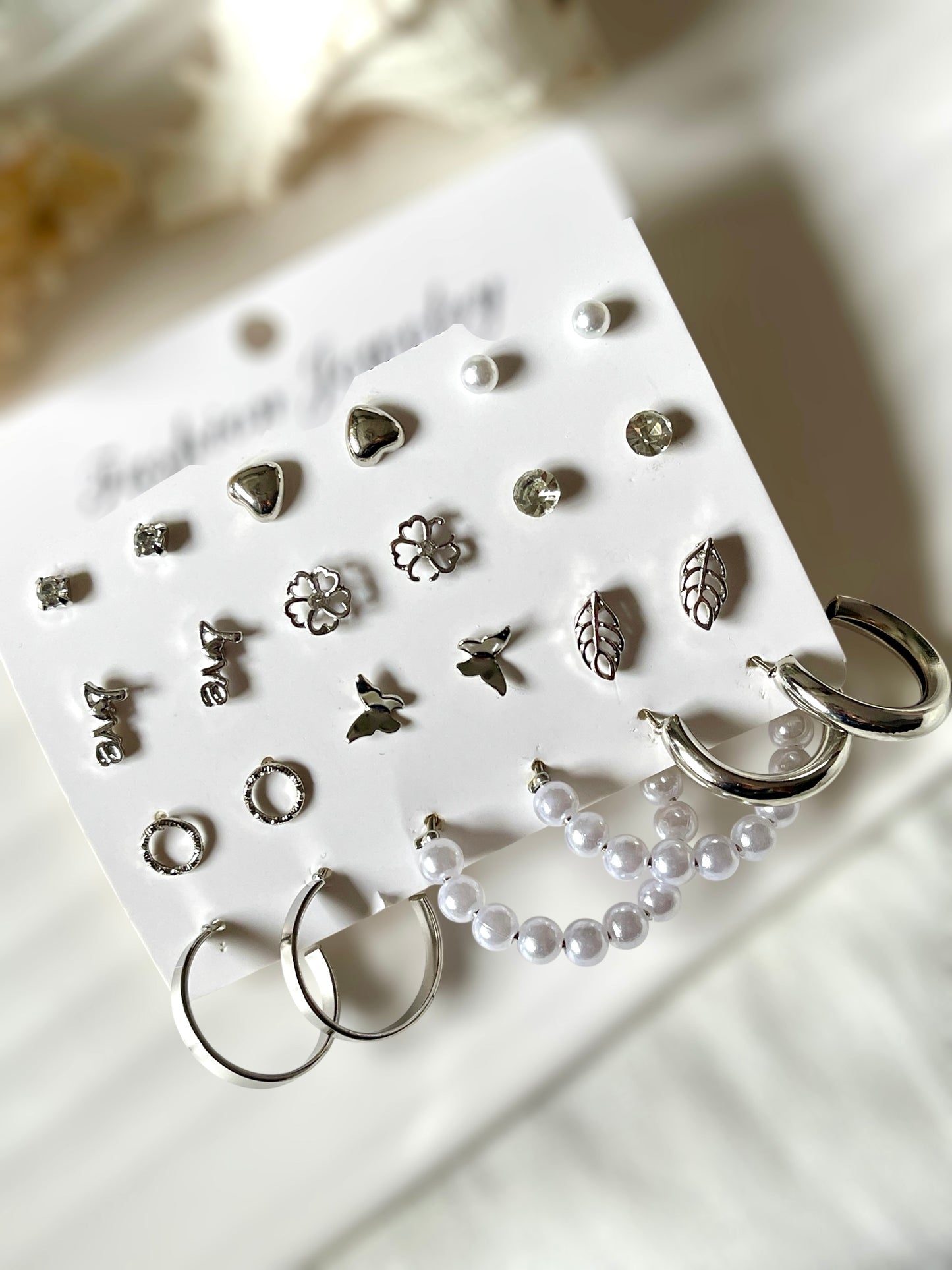 Opulent Pair of 12 earrings
