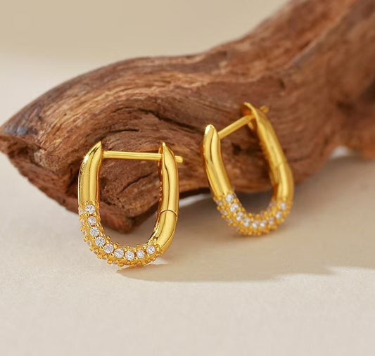 Skyline staple earrings