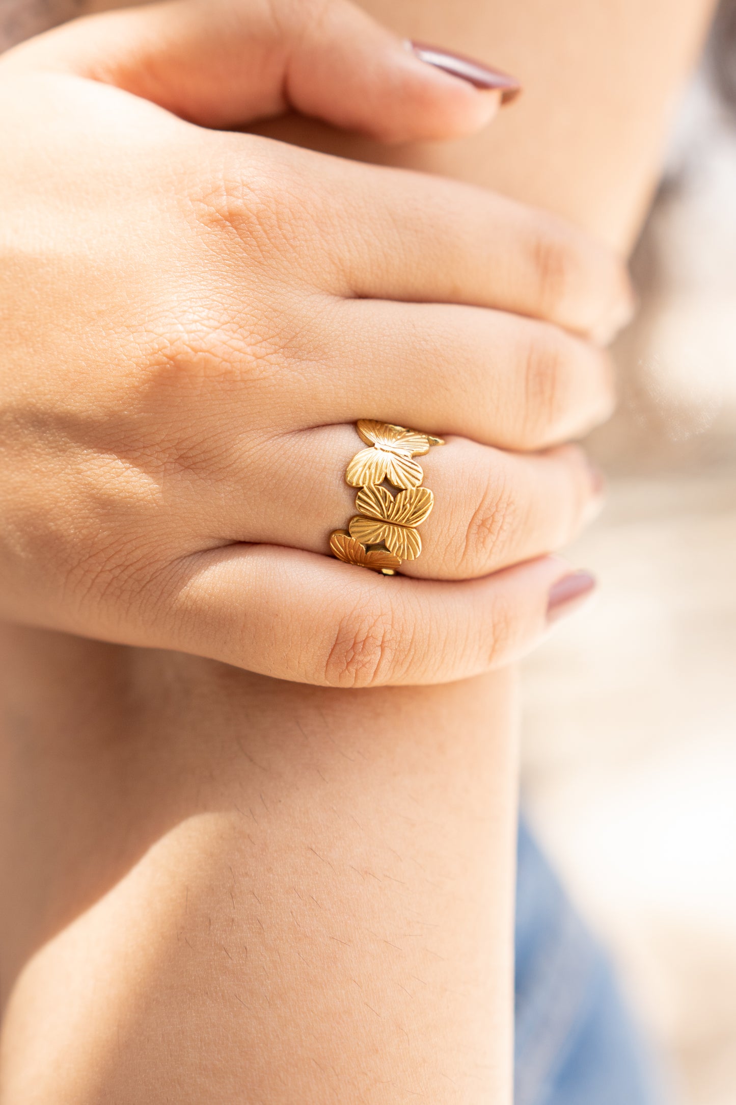 Butterfly Band Ring
