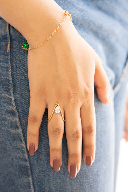 Moonstone Serenade Ring