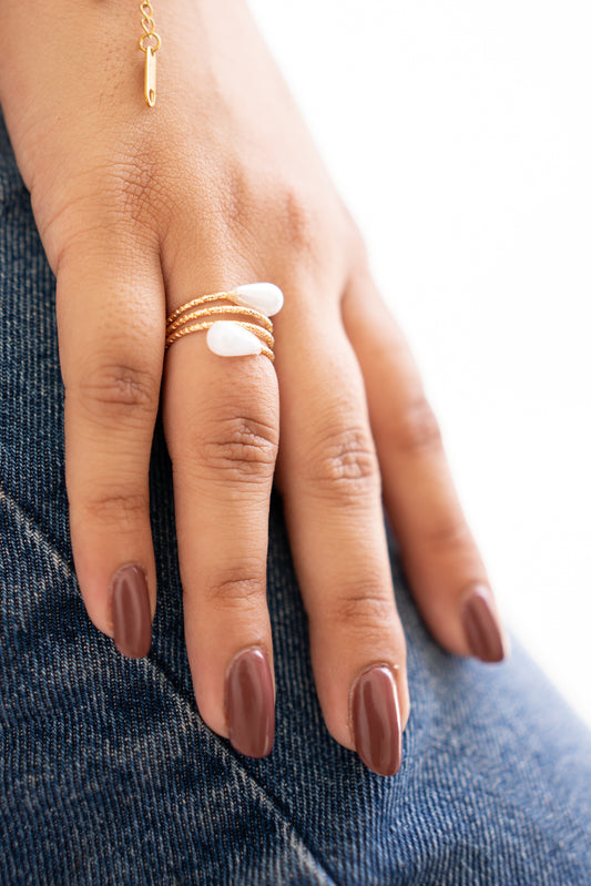 Pearl Tie Ring