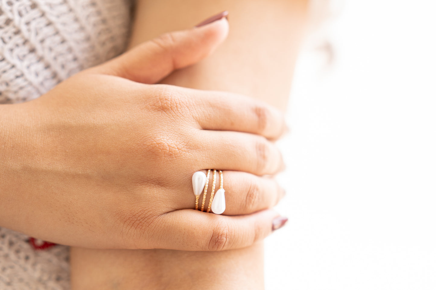 Pearl Tie Ring
