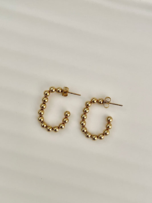 Beaded Hoops