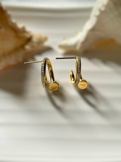 Helix Pave Earrings