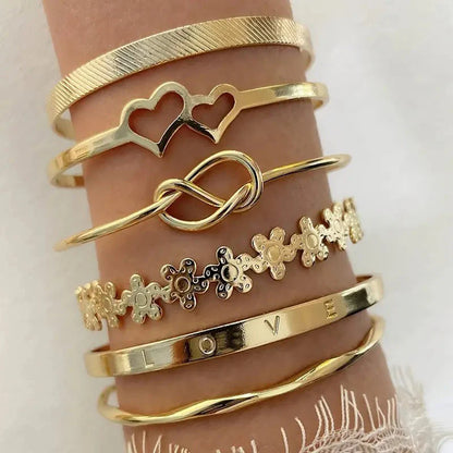 Bare Luxe Set of 6 Bracelets