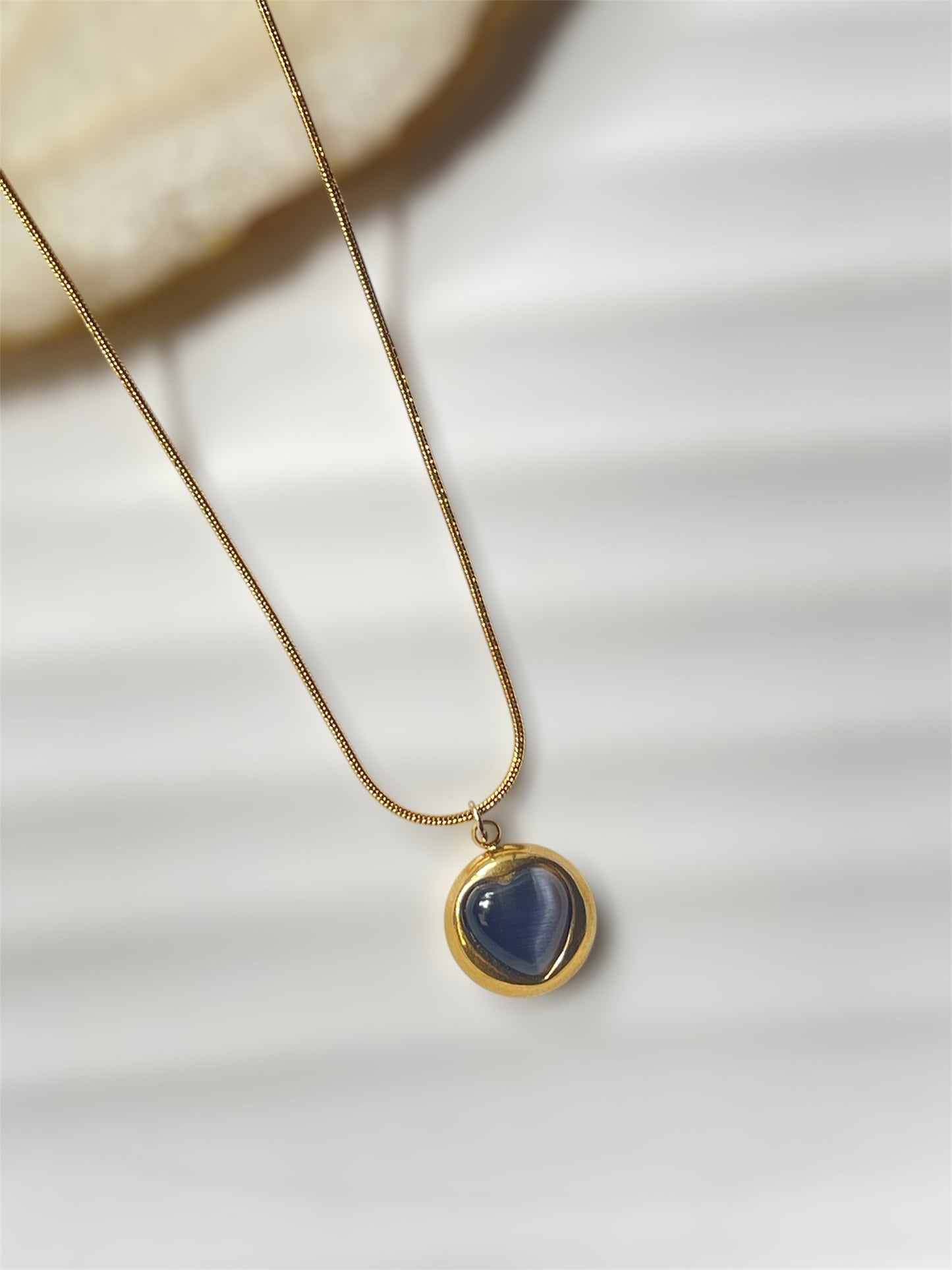 Golden Heartbeat Charm necklace