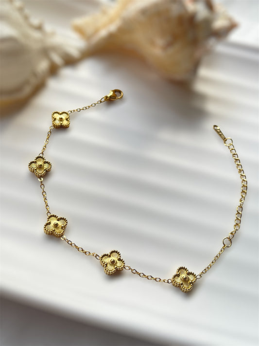 Golden Clover Bracelet