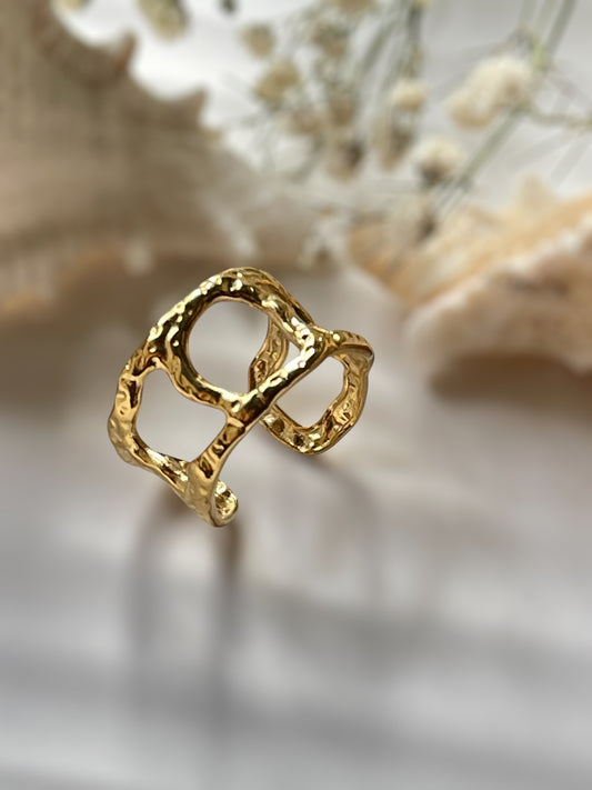 Celestine Halo Ring