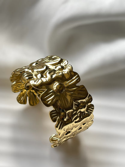 Floral Cuff Bracelet