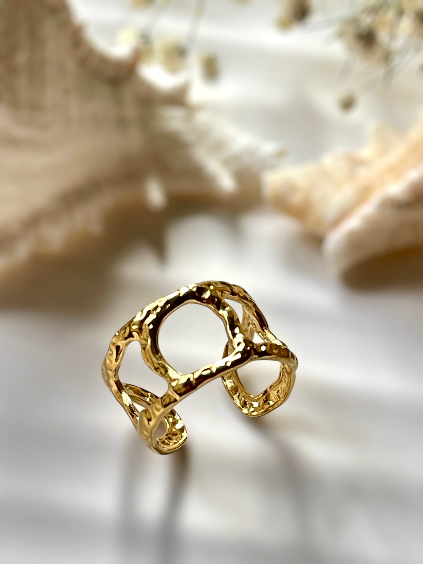 Celestine Halo Ring