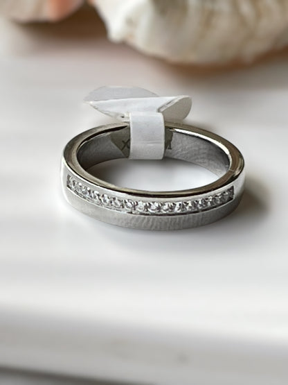 Silver Halo Ring