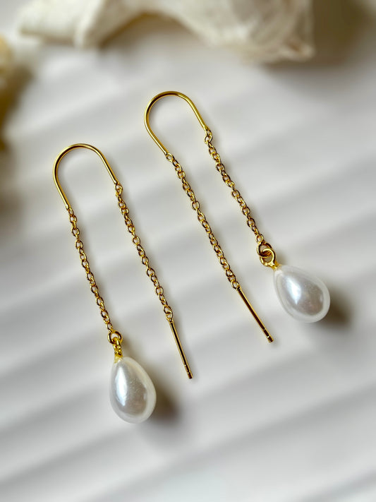 Pearl Sui Dhaga Earrings