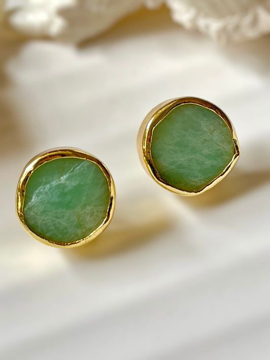Aventurine Raw Stone Earrings