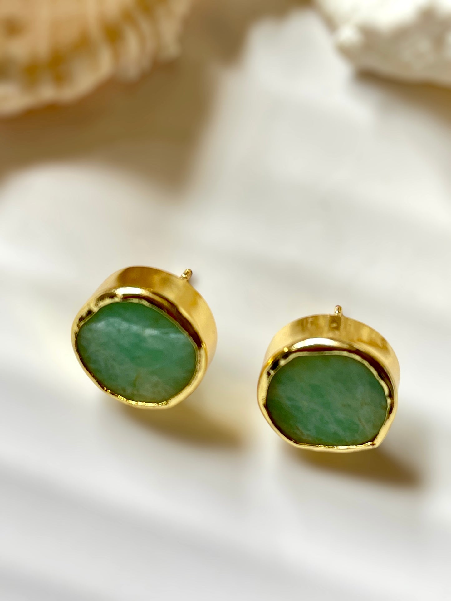Aventurine Raw Stone Earrings