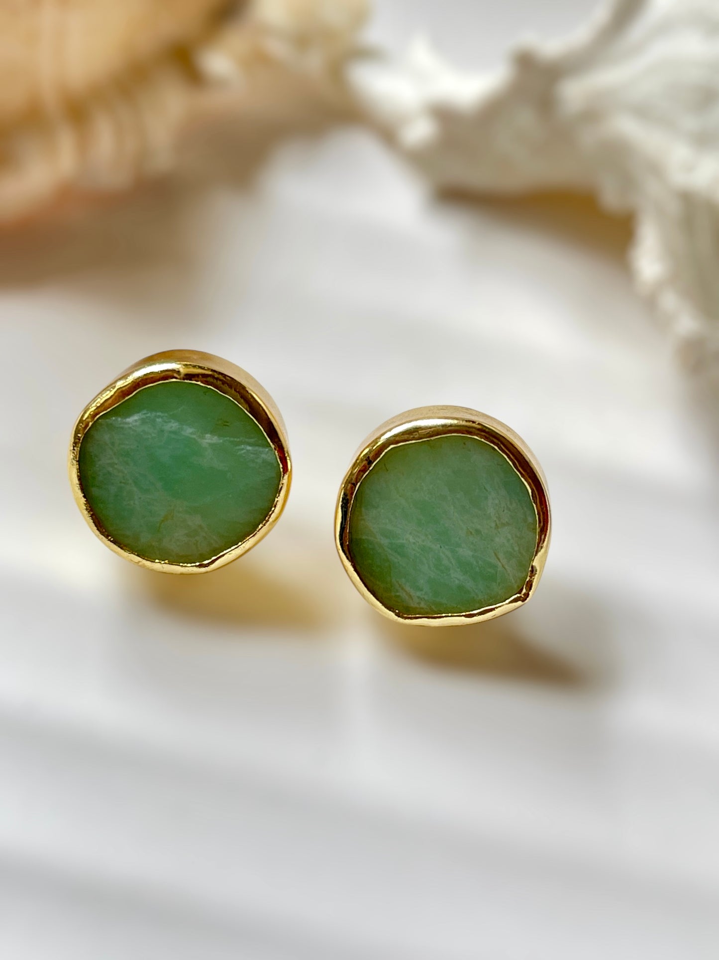 Aventurine Raw Stone Earrings