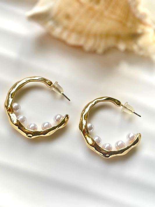 Moon Pearl Earrings