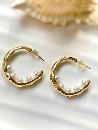 Moon Pearl Earrings