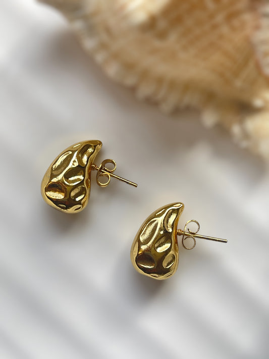 Textured Mini Dewdrop Earrings