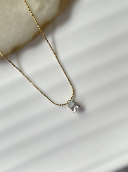 Drop Solitaire Necklace