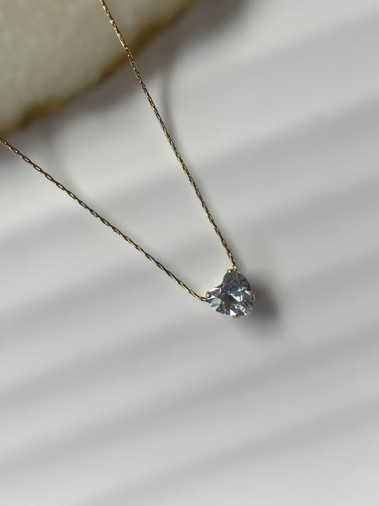 Heart Solitaire Necklace
