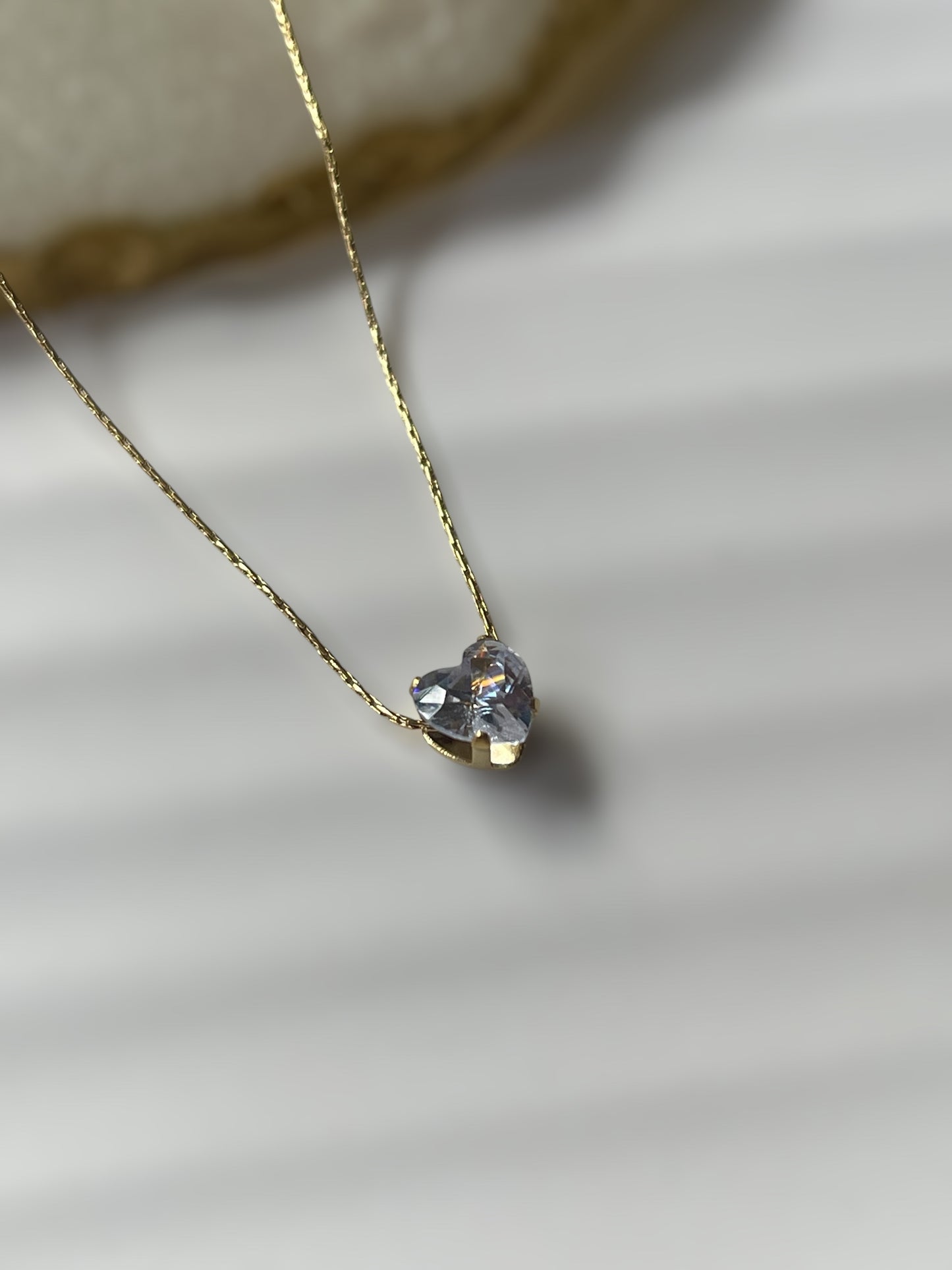 Heart Solitaire Necklace