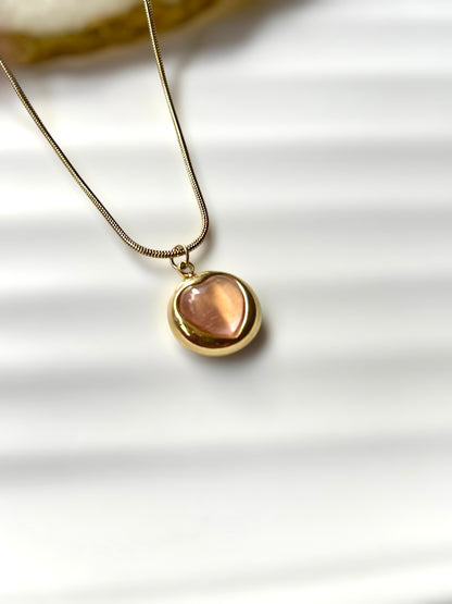 Golden Heartbeat Charm necklace