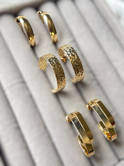 Pair of 3 Daily Wear Hoops