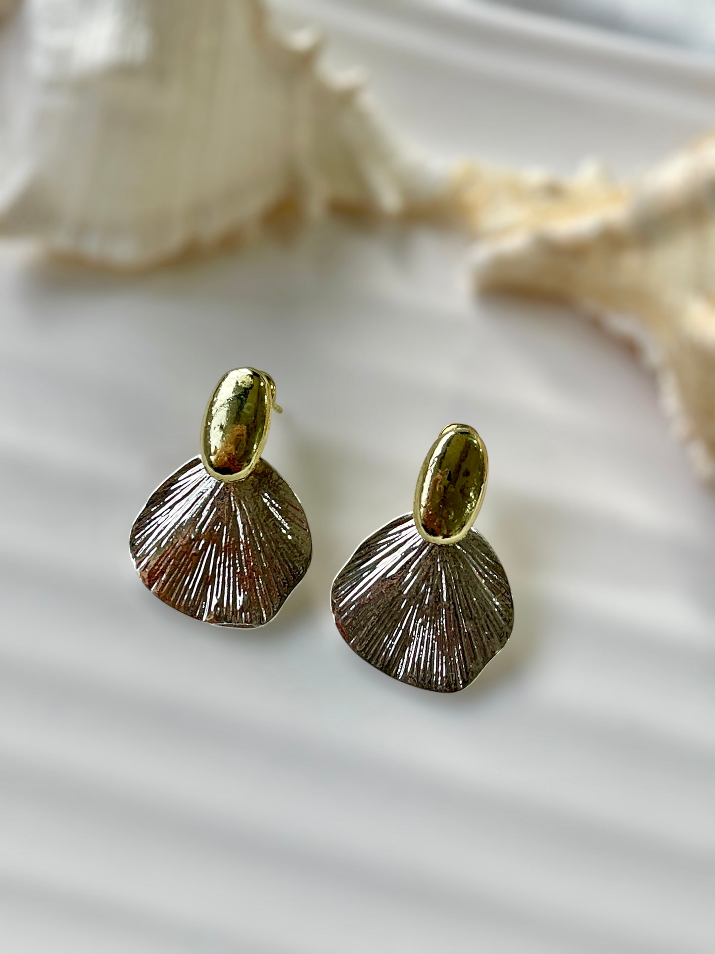 Dual Tone Earrings